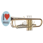 BrassCover fr Blasinstrumente I LOVE BRASS blue